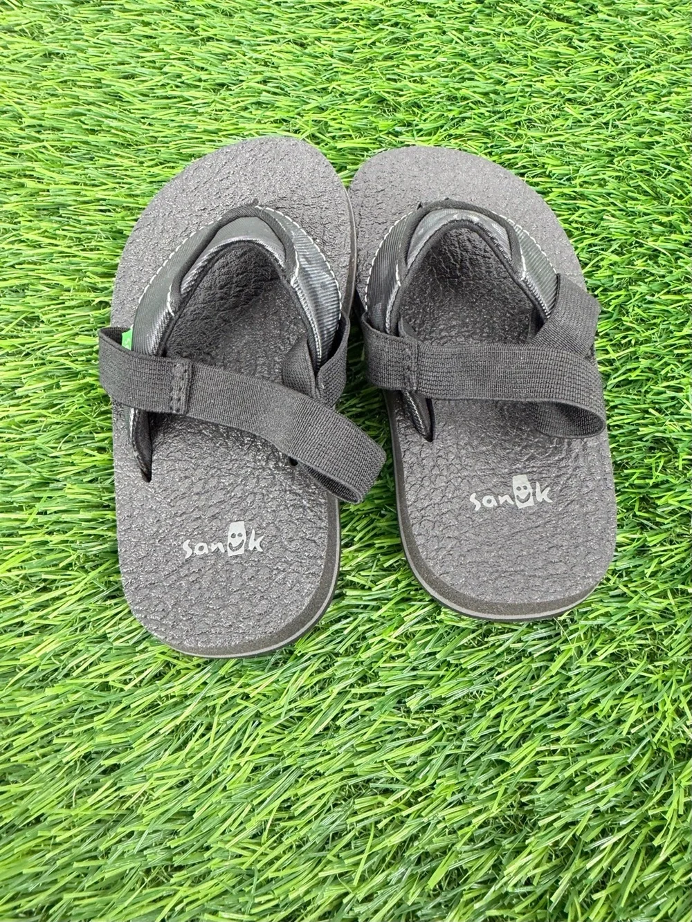 Sanuk slip on back strap toddler t strap flip flop sandal